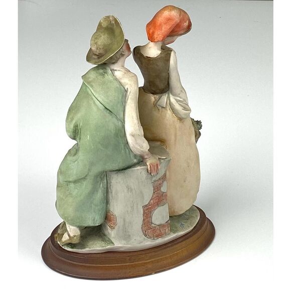 Vintage Giuseppe Armani Courting the Maiden Figurine 10 inch Made in Italy Rare - Picture 4 of 9